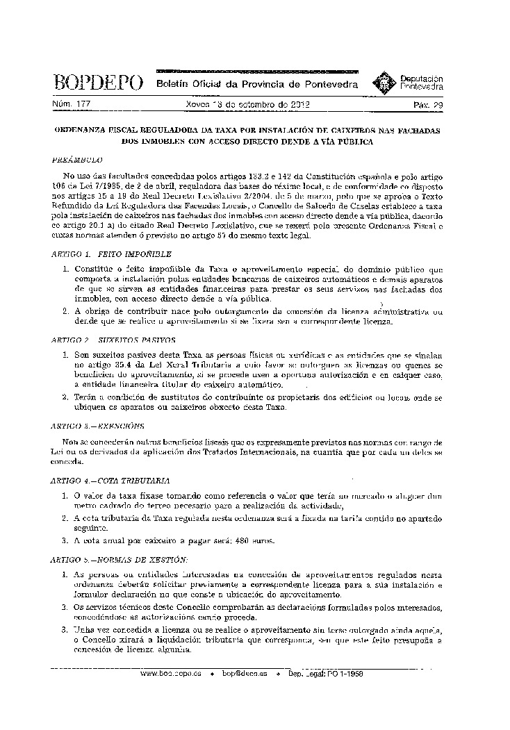 thumbnail of 2012.09.13-ORDENANZA-FISCAL-REGULADORA-DA-TAXA-POR-INSTALACIÓN-DE-CAIXEIROS-NAS-FACHADAS-DOS-INMOBLES-CON-ACCESO-DIRECTO-DENDE-A-VÍA-PÚBLICA