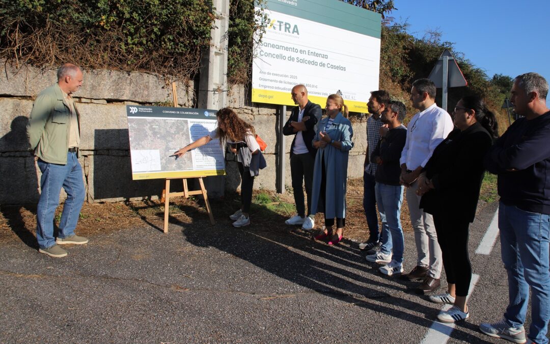 Comezan as obras do saneamento de Entenza