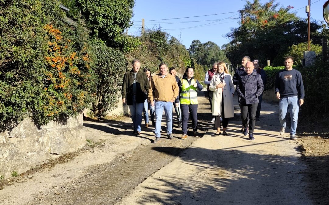Avanzan as obras do saneamento de Entenza
